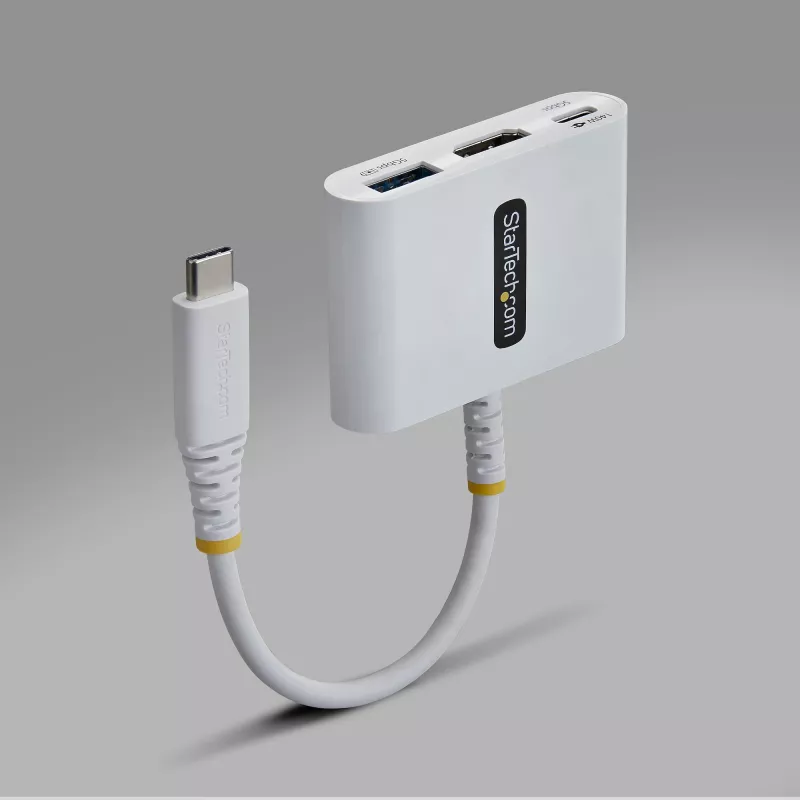 StarTech.com USB-C to HDMI Multiport Adapter with 140W PD Charging, 4K 60Hz HDMI, USB 5Gbps Hub, Mini Dock For MacBook / Dell / Thinkpad / HP / iPad / Tablets