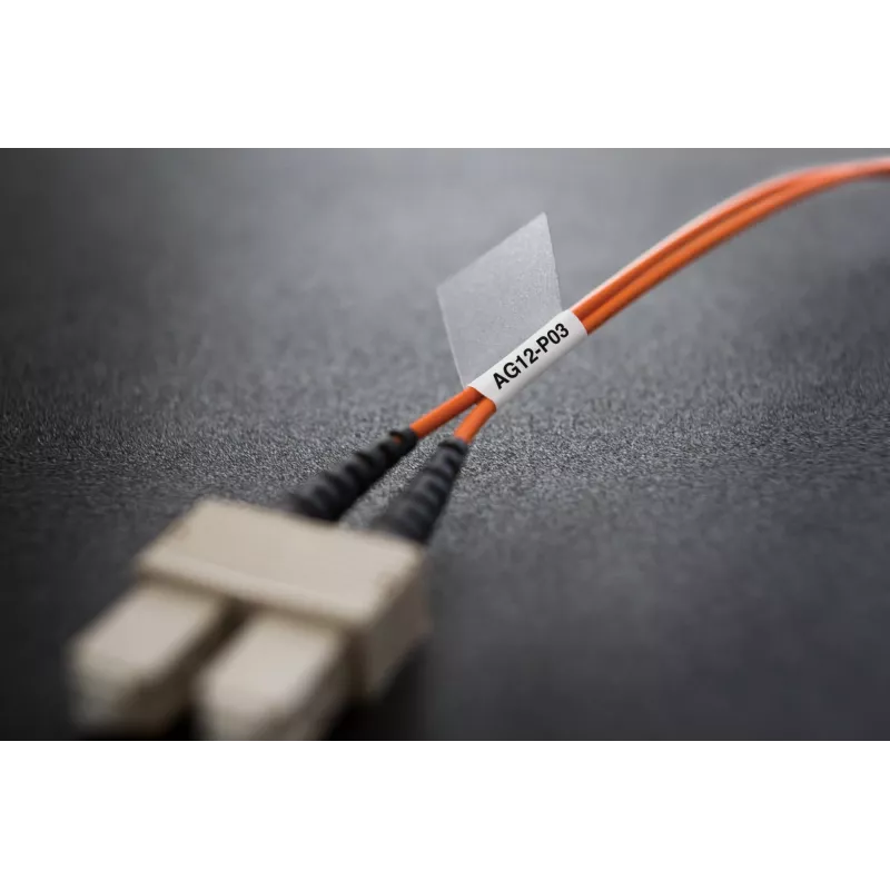 DYMO XTL Laminated Wire/Cable Wrap | 21 mm x 39 mm | Black on White