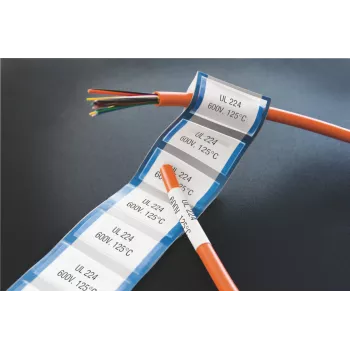 DYMO XTL Heat-Shrink Label Tubes | 6 mm x 2.7 m | Black on White