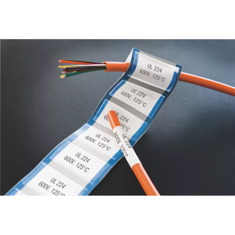 DYMO XTL Heat-Shrink Label Tubes | 6 mm x 2.7 m | Black on White