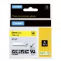 DYMO Rhino Industrial Vinyl Labels | 24 mm x 5.5 m | Black Print on Yellow | Self-Adhesive | for LabelManager & Rhino Label Makers