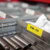 DYMO Rhino Industrial Vinyl Labels | 24 mm x 5.5 m | Black Print on Yellow | Self-Adhesive | for LabelManager & Rhino Label Makers