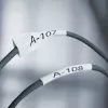 DYMO Rhino Industrial Heat-Shrink Cable Label Tubes | 24 mm x 1.5 m | Black Print on Yellow | for Rhino Label Makers