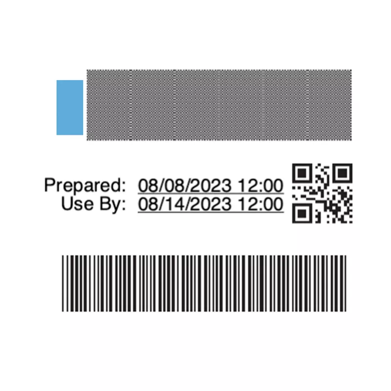 DYMO Authentic LabelWriter Stock Rotation Labels for Food Industry | 54mm x 70mm | 400 Colour-Coded Self-Adhesive Labels | For LabelWriter Label Makers