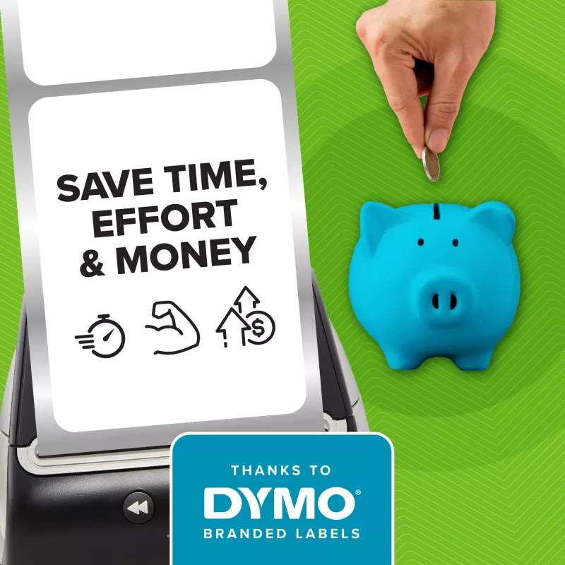 DYMO Authentic LW 2-Up Price Tag Labels | 10mm x 19mm | Labels for LabelWriter Label Printers | 1 Roll of 1500 Price Tag Stickers