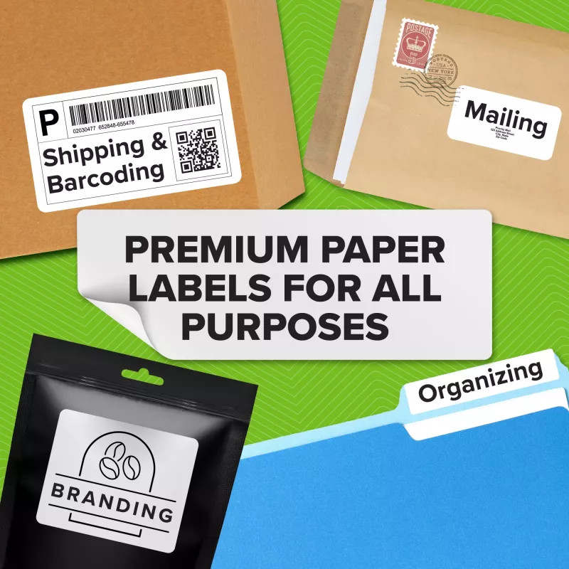 DYMO Authentic LW 2-Up Price Tag Labels | 10mm x 19mm | Labels for LabelWriter Label Printers | 1 Roll of 1500 Price Tag Stickers