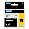 DYMO Rhino Industrial Permanent Polyester Labels | 12 mm x 5.5 m | Black Print on White | Self-Adhesive | for Rhino & LabelManager Label Makers