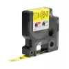 DYMO Rhino Industrial Flexible Nylon Labels | 12 mm x 3.5 m | Black Print on Yellow | Self-Adhesive | for Rhino & LabelManager Label Makers