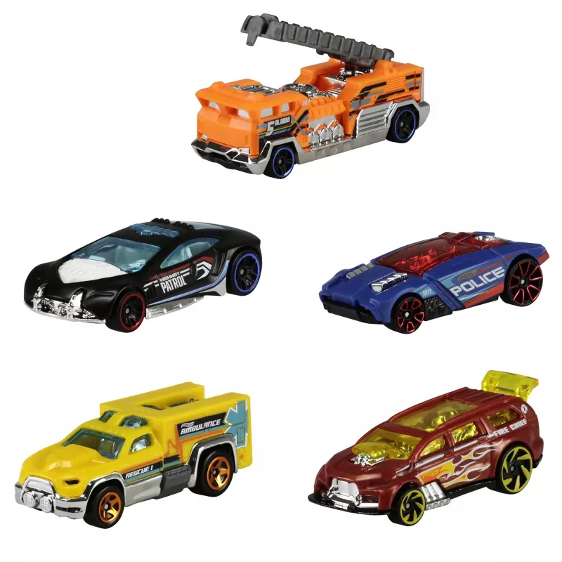 Hot Wheels 5-Car Pack Assortment, Vehicle set, 3 yr(s), Assorted colours