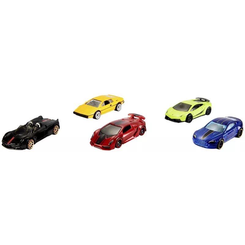 Hot Wheels 5-Car Pack Assortment, Vehicle set, 3 yr(s), Assorted colours