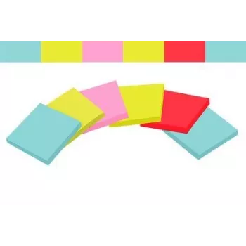 3M 655-6SS-MIA note paper Rectangle Blue, Pink, Red, Yellow Self-adhesive