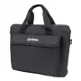 Manhattan London Laptop Bag 12.5 inch, Top Loader, Black, LOW COST, Accessories Pocket, Shoulder Strap (removable), Notebook Case, Three Year Warranty