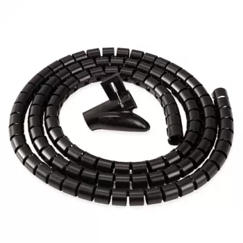 Fellowes CableZip - Black, Cable sleeve, Desk, Black