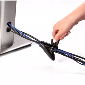 Fellowes CableZip - Black, Cable sleeve, Desk, Black