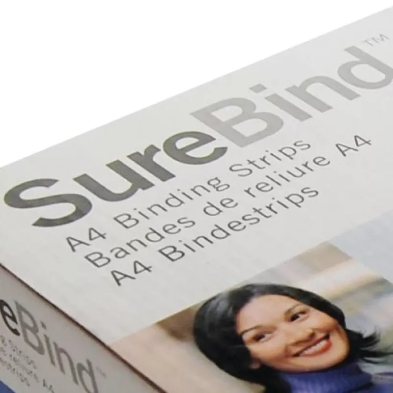 GBC SureBind® Binding Strip A4 25mm, Black, 250 sheets, Acrylonitrile butadiene styrene (ABS), A4, 25 mm, 297 mm