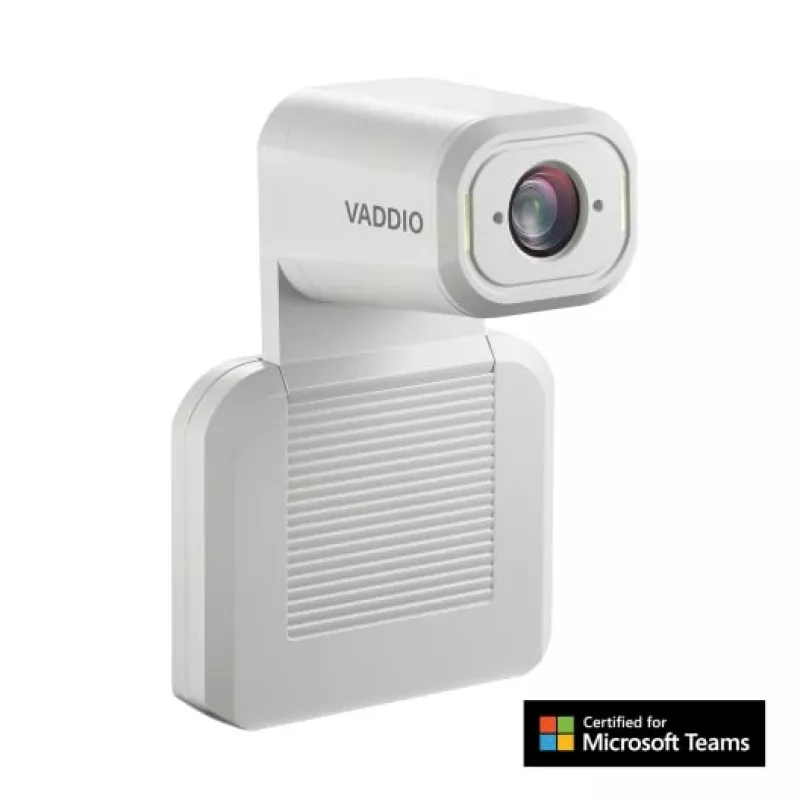 Vaddio IntelliSHOT-M Auto-Tracking Camera, 8.51 MP, Exmor, Full HD, 1920 x 1080 pixels, 30 fps, White