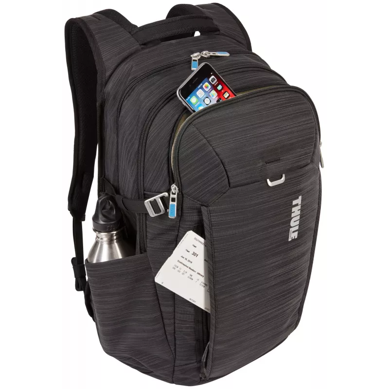 Notebook backpack Thule Construct 28L — black, 28 L capacity, padded laptop compartment