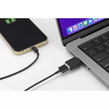 Kensington CA1010 USB-C to USB-A M/F Adapter, USB-C, USB-A, Black