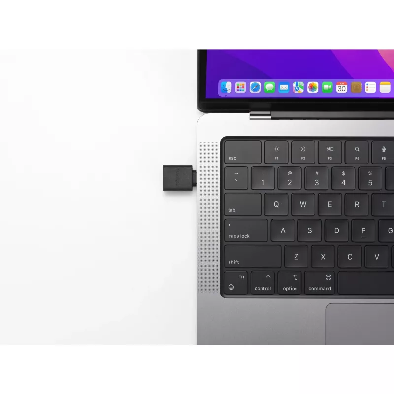 Kensington CA1010 USB-C to USB-A M/F Adapter, USB-C, USB-A, Black