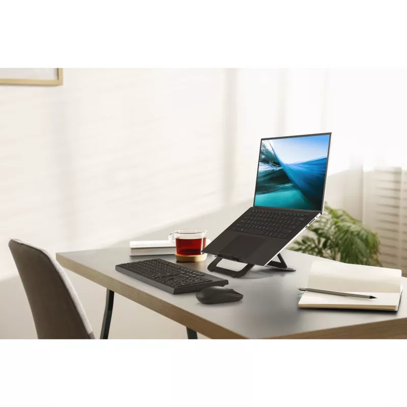 Kensington EQ Adjustable Aluminium Laptop Stand, Laptop stand, Black, Aluminium, 25.4 cm (10 inch), 43.2 cm (17 inch), 3 kg