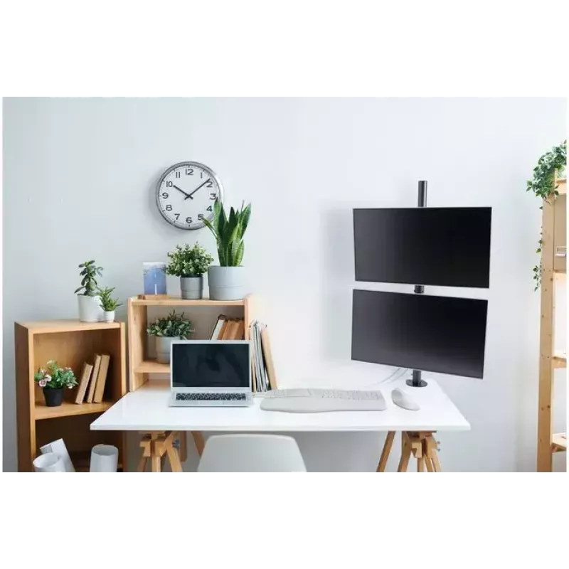 Kensington Vertical Stacking Dual Monitor Arm Clamp Mount 9 kg Capacity