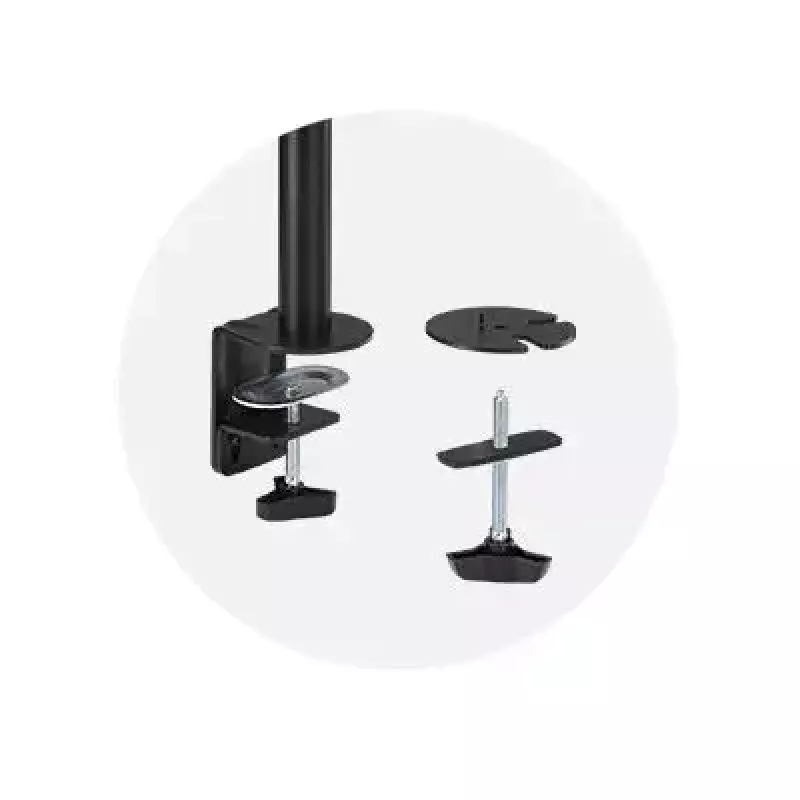 Kensington Vertical Stacking Dual Monitor Arm Clamp Mount 9 kg Capacity