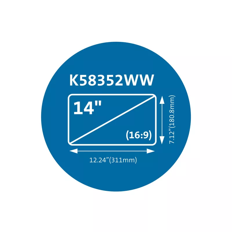 Kensington MagPro Magnetic Privacy Screen Filter for Laptops 14 inch (16:9)