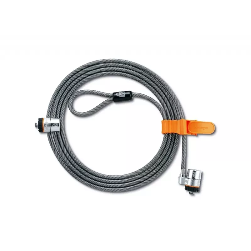 Kensington MicroSaver® Keyed Twin Laptop Lock, 2.2 m, Round key, Steel