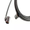 Kensington MicroSaver® Keyed Twin Laptop Lock, 2.2 m, Round key, Steel