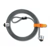 Kensington MicroSaver® Keyed Twin Laptop Lock, 2.2 m, Round key, Steel