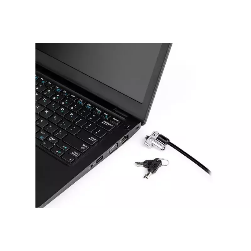 Kensington Slim N17 2.0 Keyed Laptop Lock for Wedge-Shaped Slots