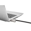 Kensington Slim NanoSaver 2.0 Dual Headed Lock, Kensington, Key, Carbon steel, Silver, Black