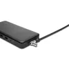 Kensington Slim NanoSaver 2.0 Dual Headed Lock, Kensington, Key, Carbon steel, Silver, Black