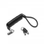 Kensington NANO PORTABLE KEYED LOCK KD, 2.3 m, Key, Black