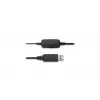 Kensington USB Mono Headset with Inline Controls, Wired, Office/Call center, Headset, Black