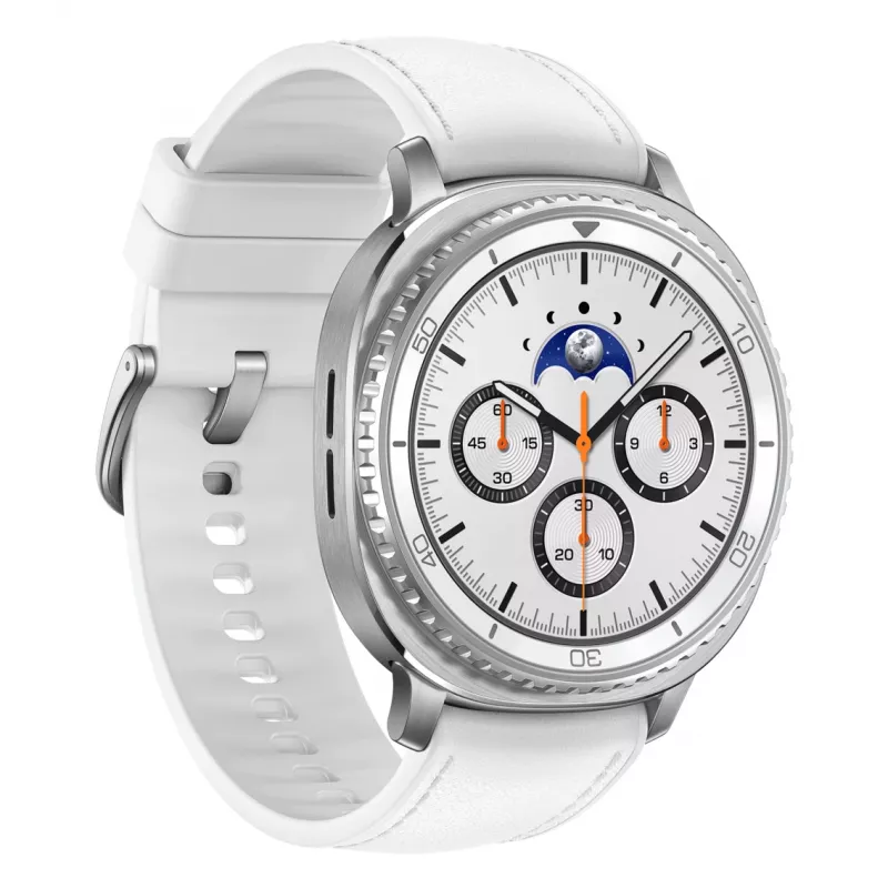 Samsung Galaxy Watch 8 Classic 3.3 cm (1.3 inch) AMOLED 46 mm Digital 438 x 438 pixels Touchscreen Silver Wi-Fi GPS (satellite)
