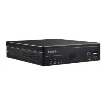 Shuttle Slim PC DH610 , S1700, 1x HDMI, 2x DP , 1x 2.5 inch, 2x M.2, 2x LAN (Intel 1G + 2.5G), 2x COM, 24/7 permanent operation, incl. VESA