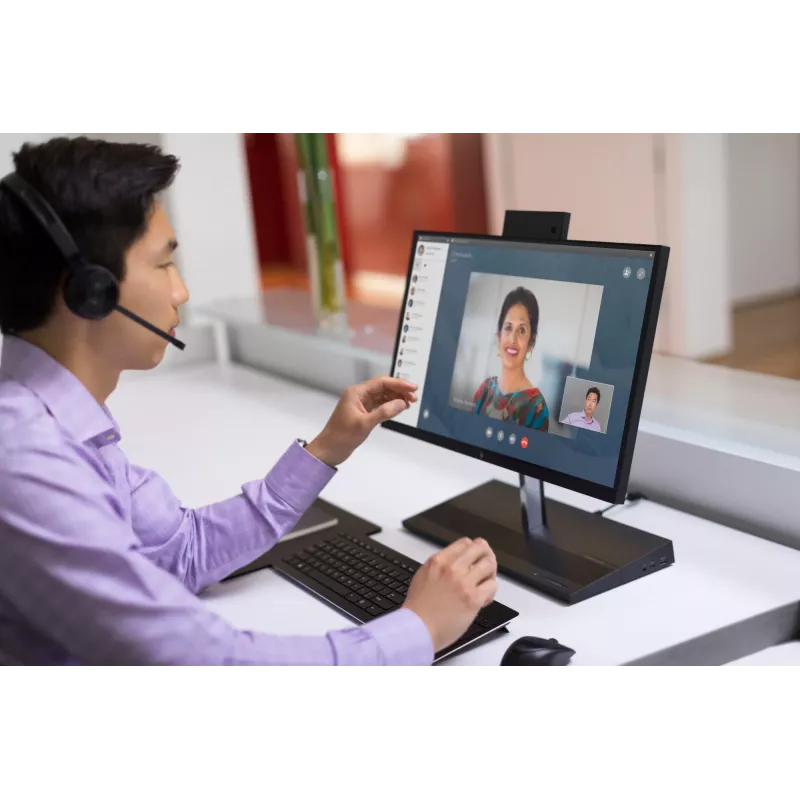 HP UC Wireless Duo Headset, Wireless, Office/Call center, 310 g, Headset, Black