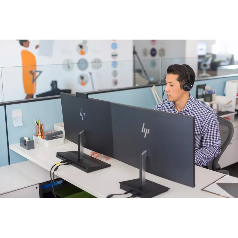 HP UC Wireless Duo Headset, Wireless, Office/Call center, 310 g, Headset, Black