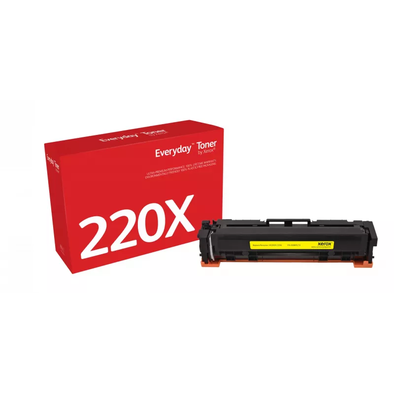 Everyday™ Yellow Toner by Xerox compatible with HP 220X (W2202X), High capacity