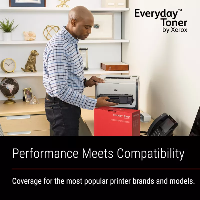 Everyday™ Black Toner by Xerox compatible with HP 649X (CE260X), High capacity