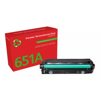 Everyday™ Black Remanufactured Toner by Xerox compatible with HP 651A 650A 307A (CE340A/CE270A/CE740A), Standard capacity