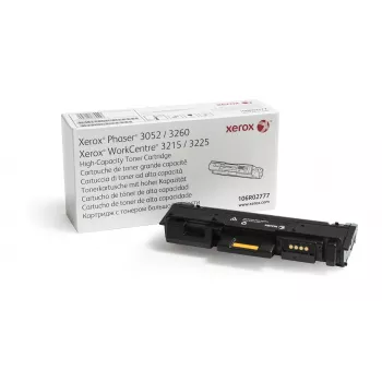 Xerox Genuine Phaser® 3052/3260, WorkCentre® 3215/3225 Black High capacity Toner Cartridge (3000 Pages) - 106R02777