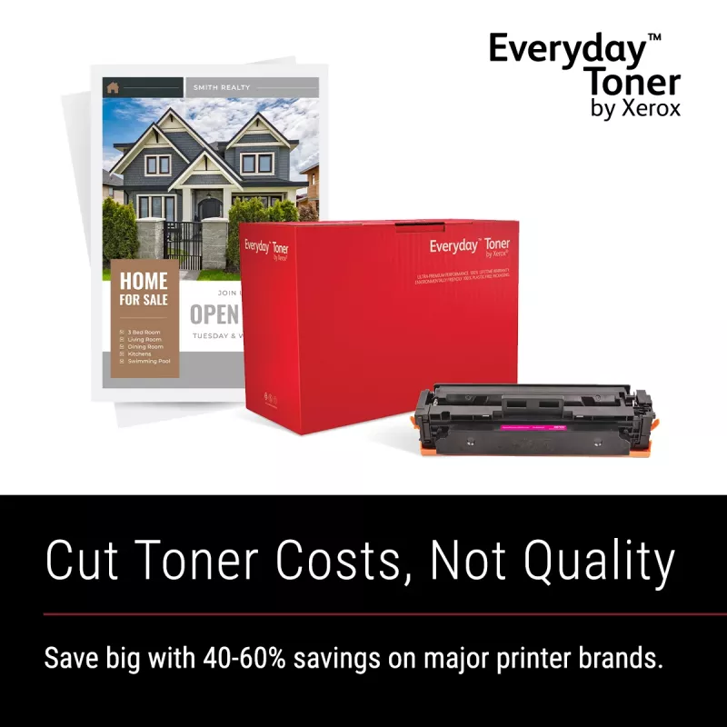 Everyday™ Magenta Toner by Xerox compatible with HP 410A (CF413A), Standard capacity