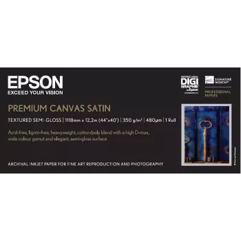 Canvas Roll Epson Premium Satin 44 inch x 12.2m 350g/m²