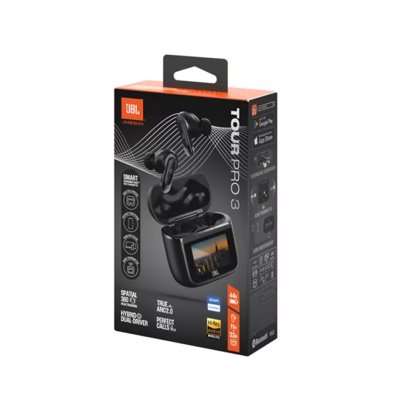 JBL Tour Pro 3 Headset Wireless In-ear Calls/Music/Sport/Everyday Bluetooth Black