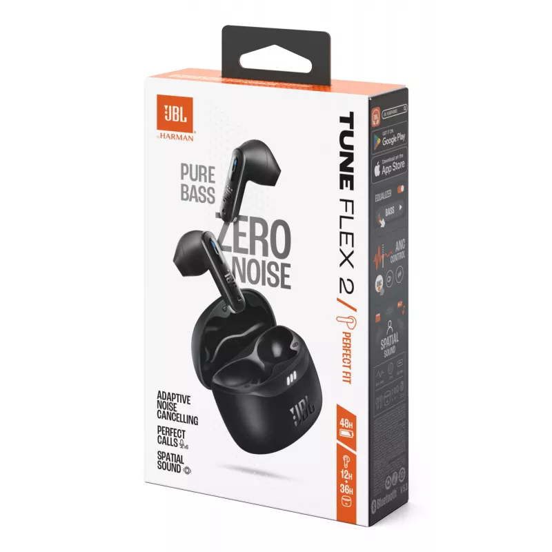 JBL Tune Flex 2 Headset True Wireless Stereo (TWS) In-ear Calls/Music Bluetooth Black