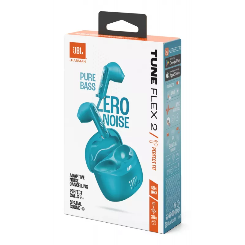 JBL Tune Flex 2 Headset True Wireless Stereo (TWS) In-ear Calls/Music Bluetooth Turquoise