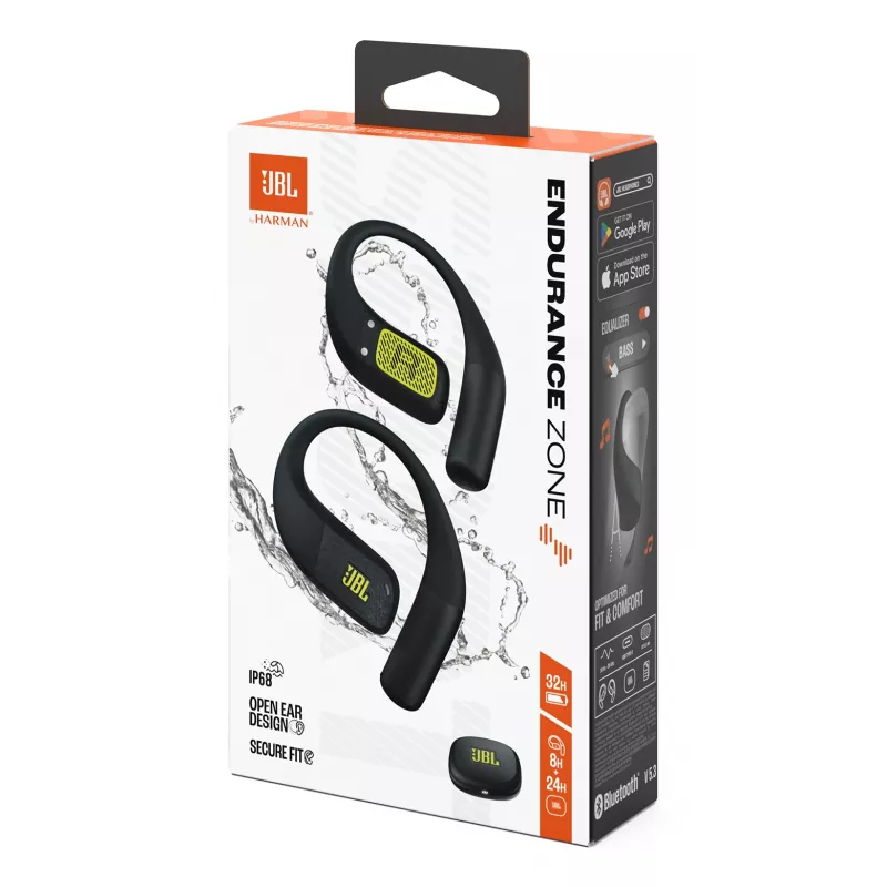 JBL Endurance Zone Headset Wireless Open-ear Sports Bluetooth Black, Lime