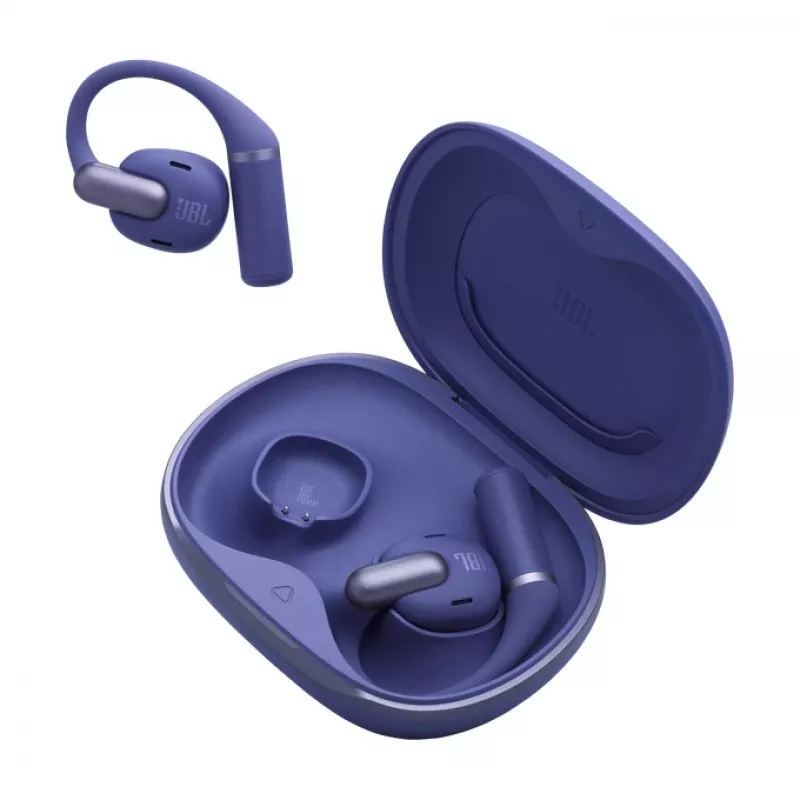 Headset JBL Sense Pro TWS ear-hook, Bluetooth, USB-C charging stand, 20–40000 Hz, blue, 95.2 g